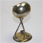 Standing Single Circular Cigarette Ash Tray with 3 Clubs Base
