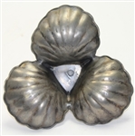 Three Scallop Design Tray with Figural Putting Golfer in Center