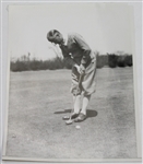 Jerome Travers (D-1951, US Open Champ) Signed Album Page with Vintage Wire Photo JSA ALOA