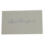 Paul Runyan (1934 & 38 PGA Champion) Signed 3x5 Cut with Photo JSA ALOA