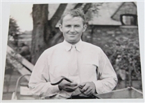 Paul Runyan (1934 & '38 PGA Champion) Signed 3x5 Cut with Photo JSA ALOA