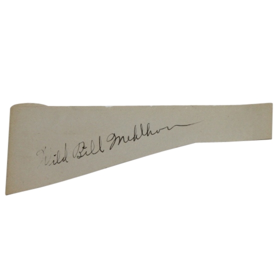 Wild Bill Melhorn(D-1989, First U.S. Ryder Cup Team) Signed Cut with Photo JSA ALOA