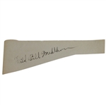 Wild Bill Melhorn(D-1989, First U.S. Ryder Cup Team) Signed Cut with Photo JSA ALOA