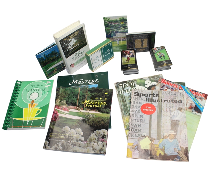 Assorted Masters Items Lot: 1986 Tape, GSV & Playing Cards, Sports illustrated, Programs