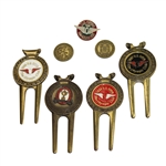 Lot of US Open Divot Tools, Ball Markers, and Pin