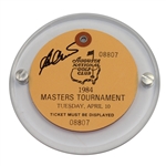 Ben Crenshaw Signed 1984 Masters Tuesday Ticket #08807 JSA ALOA