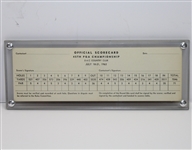 Jack Nicklaus Signed 1963 PGA Championship at DAC Country Club Scorecard JSA ALOA
