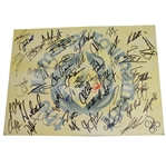 Multi-Signed Memorial Tournament Board With Rory, Bubba, J.Day & Jack JSA ALOA