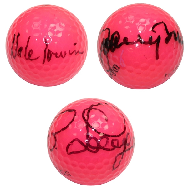 Hale Irwin, Johnny Miller, and Bernhard Langer Signed Hope Logo Golf Balls JSA ALOA
