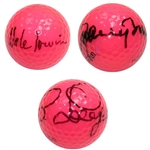 Hale Irwin, Johnny Miller, and Bernhard Langer Signed Hope Logo Golf Balls JSA ALOA