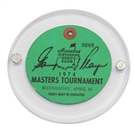 Gary Player Signed 1974 Masters Tournament Wednesday Ticket (Par 3) JSA ALOA