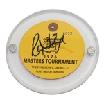 Ray Floyd Signed 1976 Masters Tournament Wednesday Ticket (Par 3)- JSA ALOA