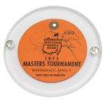 Jack Nicklaus & Johnny Miller Signed 1975 Masters Tournament Wed. (Par  3) Ticket #8403 JSA ALOA