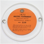 Jack Nicklaus & Johnny Miller Signed 1975 Masters Tournament Wed. (Par  3) Ticket #8403 JSA ALOA