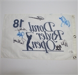 Multi-Signed W/ 7 past Doral Ryder Champs On Flag - Faldo, Floyrd, Norman, and others JSA ALOA