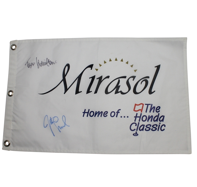 The Honda Classic at Mirasol Signed by Champs  Justin Leonard 03, Todd Hamilton 04