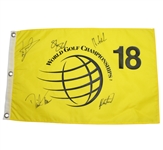 5 Winners  World Golf Championships Match Play Signed Flag JSA ALOA
