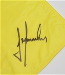 Multi-Signed Undated Masters Embroidered Flag W/4 Past Champs JSA ALOA
