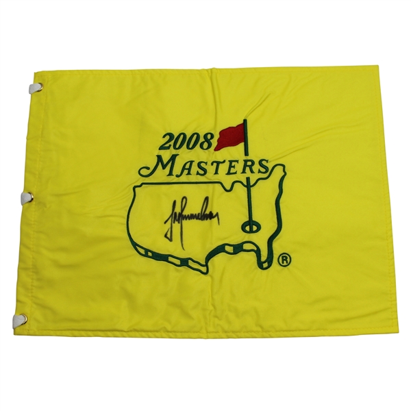 Champion Trevor Immelman Signed 2008 Masters Embroidered Flag JSA ALOA