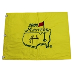 Champion Trevor Immelman Signed 2008 Masters Embroidered Flag JSA ALOA