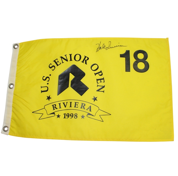 Hale Irwin Signed 1998 US Senior Open Championship at Riviera Flag JSA ALOA