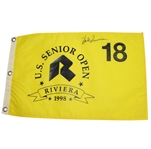 Hale Irwin Signed 1998 US Senior Open Championship at Riviera Flag JSA ALOA