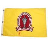 Fuzzy Zoeller Signed 2002 Senior PGA Championship at Firestone Flag JSA ALOA