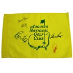 Multi-Signed Augusta National Unofficial Screen Flag JSA ALOA