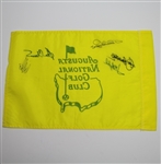 Multi-Signed Augusta National Unofficial Screen Flag Including 5 Champs W/ Seve JSA ALOA