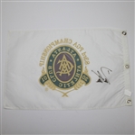 David Toms Signed 2001 PGA Championship at Atlanta Athletic Club Embroidered Flag JSA ALOA