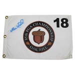 Shaun Micheel Signed 2003 PGA Championship at Oak Hill Embroidered Flag JSA ALOA