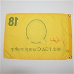 Padraig Harrington Signed 2008 PGA Championship at Oakland Hills Flag JSA #X17110