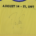 Davis Love III Signed 1997 PGA Championship at Winged Foot Embroidered Flag JSA ALOA