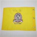 Vijay Singh Signed 1998 PGA Championship at Sahalee Embroidered Flag JSA ALOA