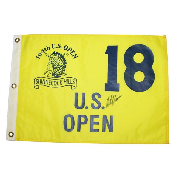 Retief Goosen Signed 2004 US Open Championship at Shinnecock Hills Flag JSA ALOA