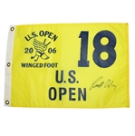 Geoff Ogilvy Signed 2006 US Open Championship at Winged Foot Flag JSA ALOA