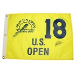 Retief Goosen Signed 2001 US Open at Southern Hills Flag JSA ALOA