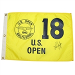 Lee Janzen Signed 1993 US Open Championship at Baltusrol Flag JSA ALOA