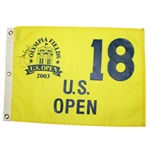 Jim Furyk Signed 2003 US Open Championship at Olympia Fields Flag JSA ALOA