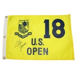 Steve Jones Signed 1996 US Open Championhisp at Oakland Hills Flag JSA ALOA