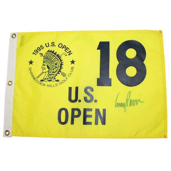 Corey Pavin Signed 1995 US Open Championship at Shinnecock Hills GC Flag JSA ALOA