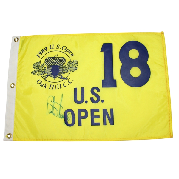 Curtis Strange Signed 1989 US Open Championship at Oak Hill C.C. Flag JSA ALOA