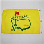 Arnold Palmer Signed Classic Undated Yellow Masters Flag JSA ALOA