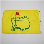 Jack Nicklaus Signed Classic Undated Yellow Masters Flag JSA ALOA