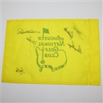 Multi-Signed Augusta National Unofficial Screen Flag JSA ALOA