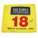 Tom Lehman Signed 1996 Open Championhisp at Royal Lytham Flag JSA ALOA