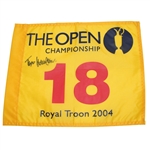 Todd Hamilton Signed 2004 Open Championhisp at Royal Troon Flag JSA ALOA