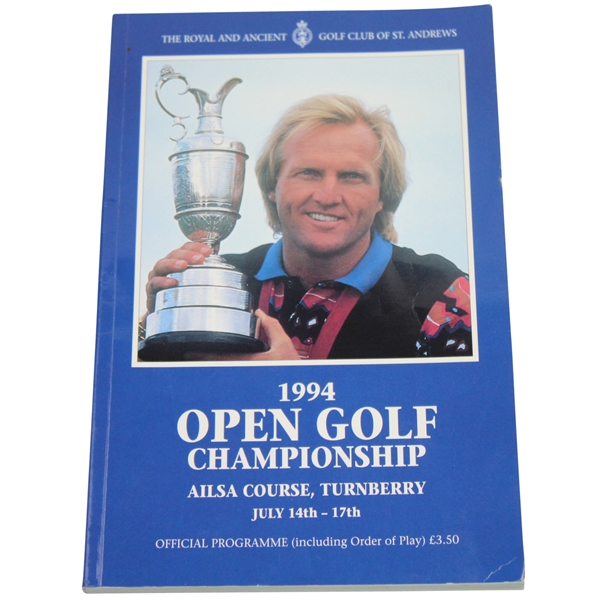 Multi-Signed 1994 Open Championship Program Signed by Six Golfers JSA ALOA