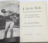Arnold Palmer Signed 'Go For Broke!' Golf Book by Palmer - First Edition 1973 JSA ALOA