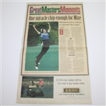 Tiger Woods Signed April 14, 1997 Augusta Chronicle Newspaper JSA ALOA
